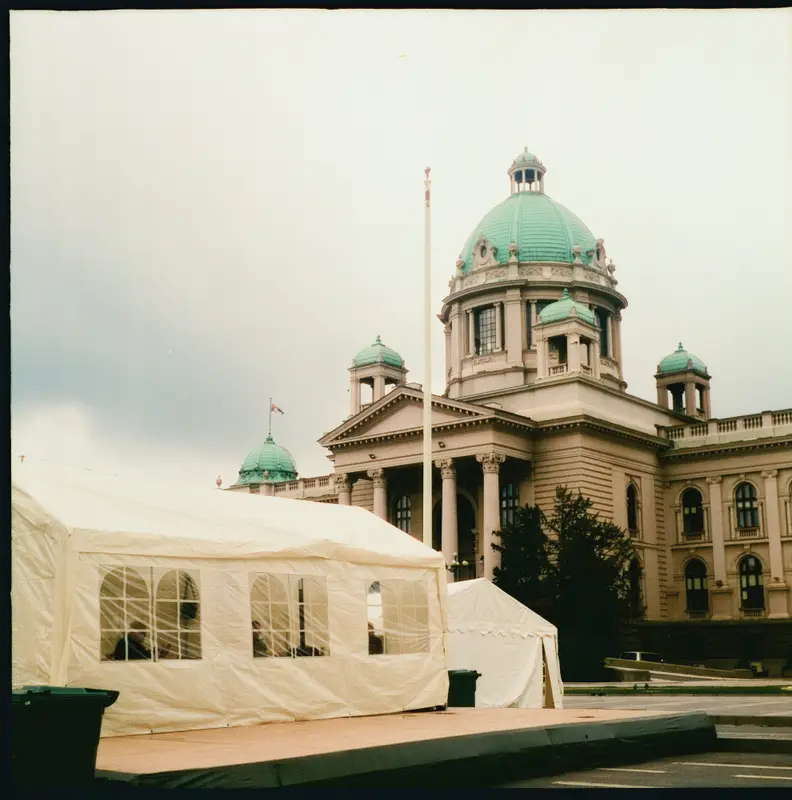 Serbian Parliament, Belgrade. Fun fact: the Parliament building in Half‑Life 2 was modeled after this one