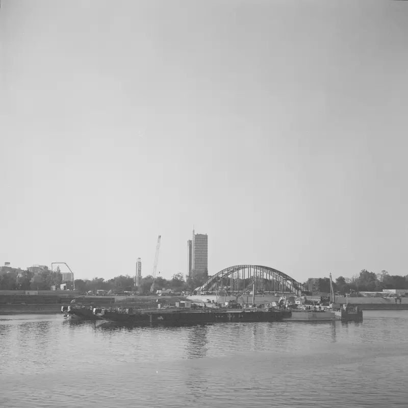 Dismantling of the Old Sava Bridge (Stari savski most), Belgrade