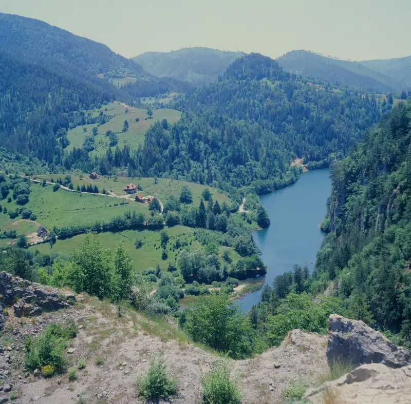 View of Spajići Lake