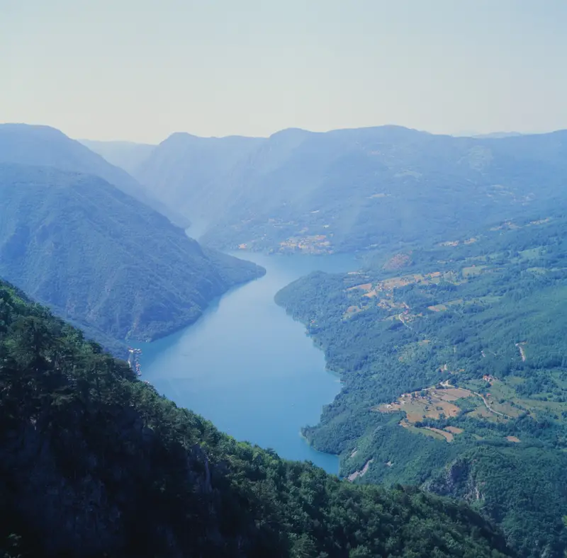 Drina River canyon and Lake Perućac from Banska Stena, Tara National Park